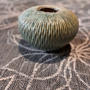Green Ceramic Bud Vase